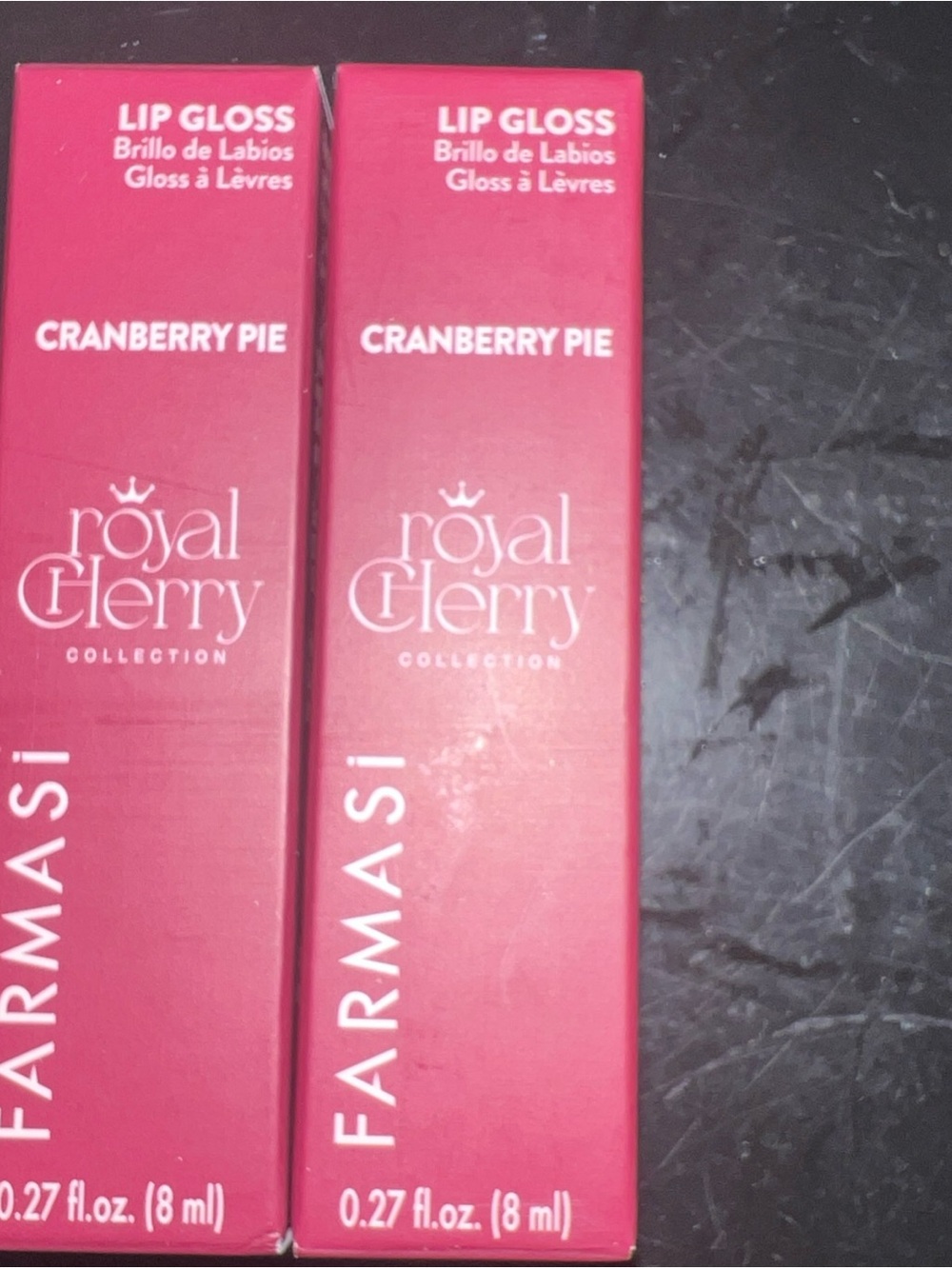 Farmasi Royal Cherry Cranberry Pie Lip Gloss - Deep Pink